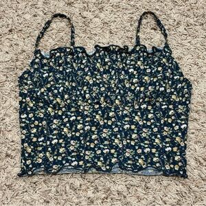 SHEIN Dark Navy Floral Camisole Top